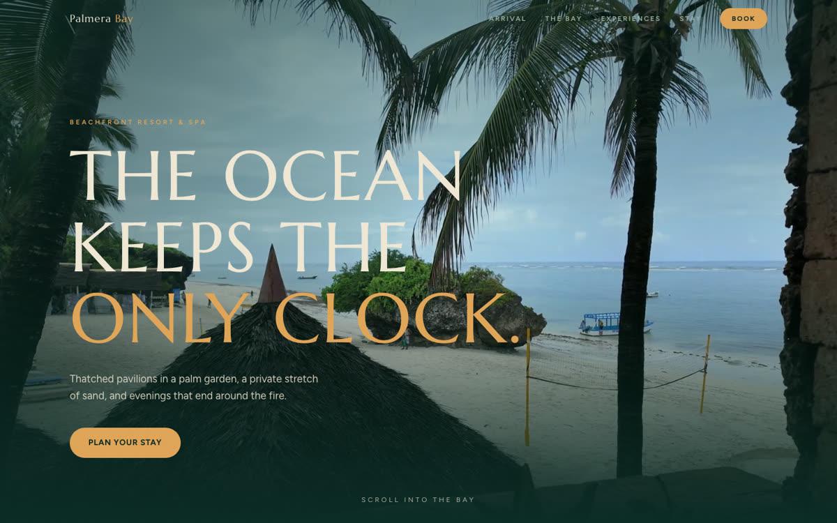 Palmera Bay — live concept website