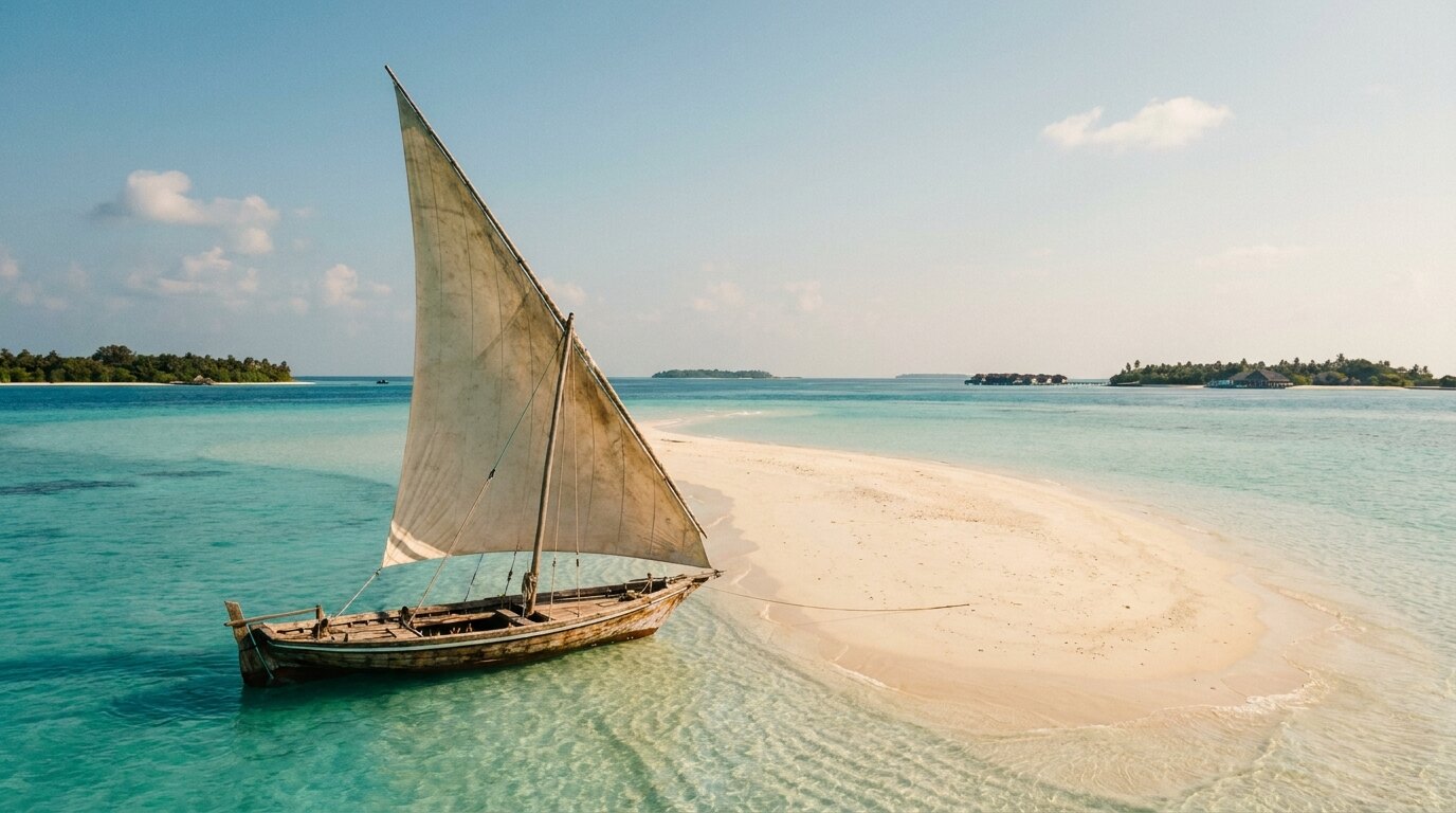 Dhow to the sandbar