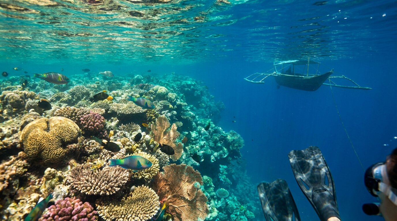Reef drift at slack tide